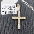 Double Baguette Cross Diamond Pendant .58cttw 10K Yellow Gold HipHopBling