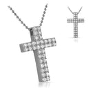 Double CZ Diamond Bling Bling Cross 316L Pendant Only HipHopBling