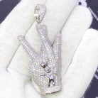 Doughboy Westside CZ Hip Hop Bling Bling Pendant White Gold HipHopBling