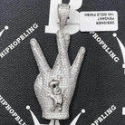 Doughboy Westside CZ Hip Hop Bling Bling Pendant White Gold HipHopBling