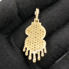 Drip Dollar Sign 1.86cttw Diamond Pendant 10K Yellow Gold HipHopBling