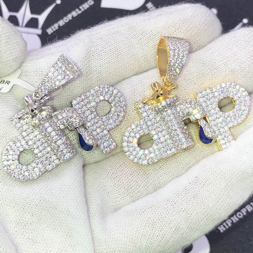 DRIP Faucet CZ Hip Hop Bling Bling Pendant Yellow Gold HipHopBling