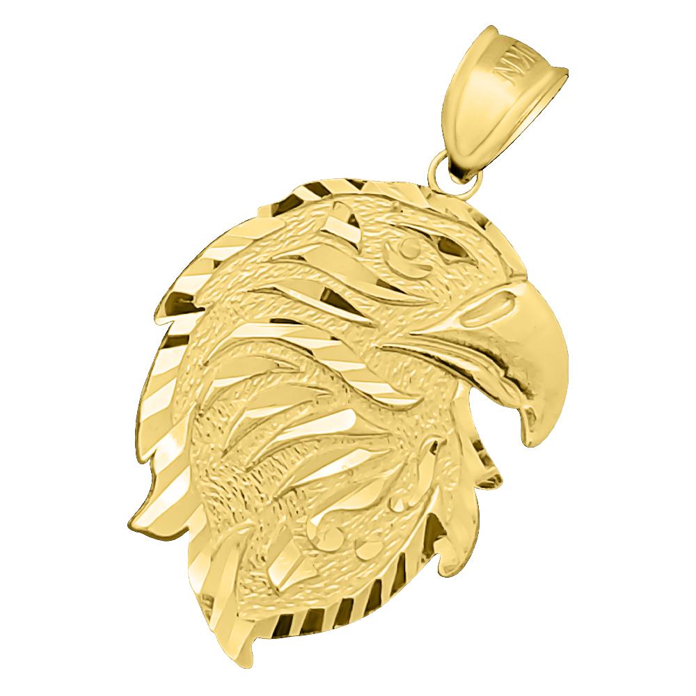 Eagle DC 10K Yellow Gold Pendant HipHopBling