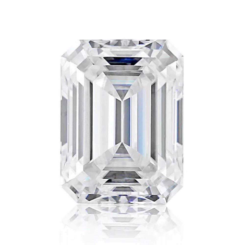 Emerald Cut Certified Moissanite Loose Stone VVS D 3.0MM X 5MM 0.50 Carats HipHopBling