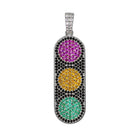 Emoji Stoplight Silver Bling Bling Pendant HipHopBling