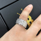 Eternity Band Flathead CZ Rhodium Bling Bling Ring 7 HipHopBling