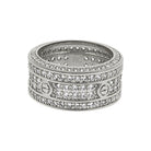 Eternity Band Flathead CZ Rhodium Bling Bling Ring 7 HipHopBling