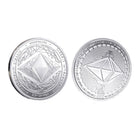 Ethereum Classic Coin Iced Out Frame Pendant Yellow Gold Tennis CZ Frame HipHopBling