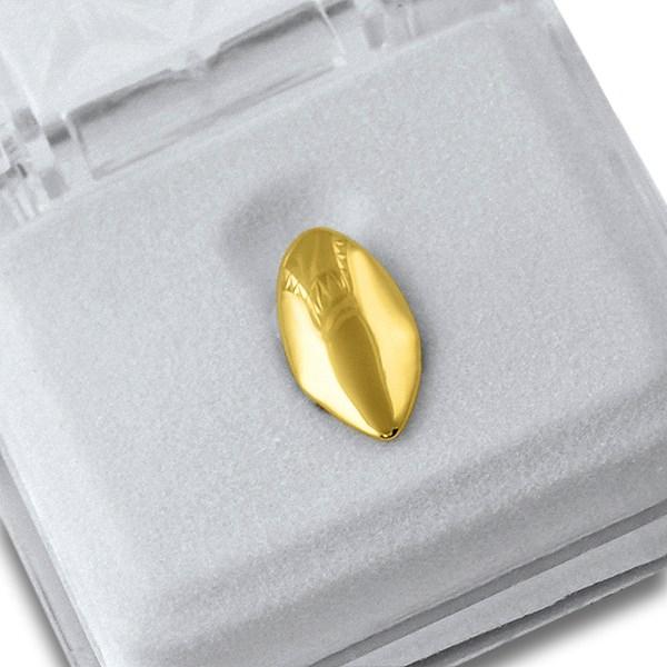 Fang Tooth Cap Grillz Yellow Gold HipHopBling