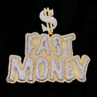 Fast Money $ VVS CZ Hip Hop Bling Bling Pendant Yellow Gold HipHopBling