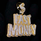 Fast Money $ VVS CZ Hip Hop Bling Bling Pendant Yellow Gold HipHopBling
