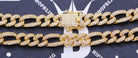 Figaro Bling Bling Chain 10MM White / Yellow Gold Yellow Gold 18" HipHopBling