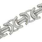 Flat Byzantine CZ Bling Bling Hip Hop Bracelet 7" HipHopBling