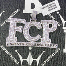 Forever Chasing Paper CZ Hip Hop Bling Bling Pendant White Gold HipHopBling