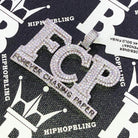 Forever Chasing Paper CZ Hip Hop Bling Bling Pendant White Gold HipHopBling