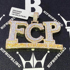 Forever Chasing Paper CZ Hip Hop Bling Bling Pendant Yellow Gold HipHopBling