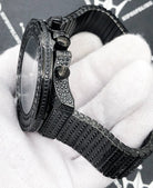 Full Bustdown CZ XL Bling Bling Hip Hop Watch Black HipHopBling