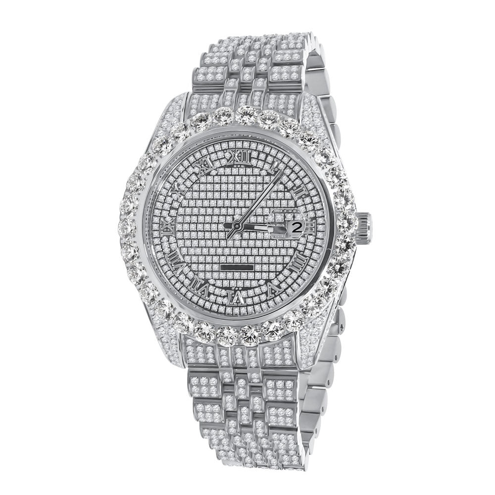 Full Bustdown Jubilee Iced Out Watch 4 Colors HipHopBling