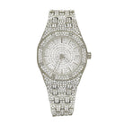 Full Ice Sport Iced Out Bling Hip Hop Watch White Gold HipHopBling