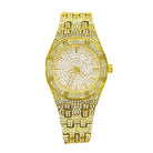 Full Ice Sport Iced Out Bling Hip Hop Watch Yellow Gold HipHopBling