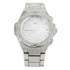 Futuristic Bling Bling Hip Hop Watch White Gold HipHopBling