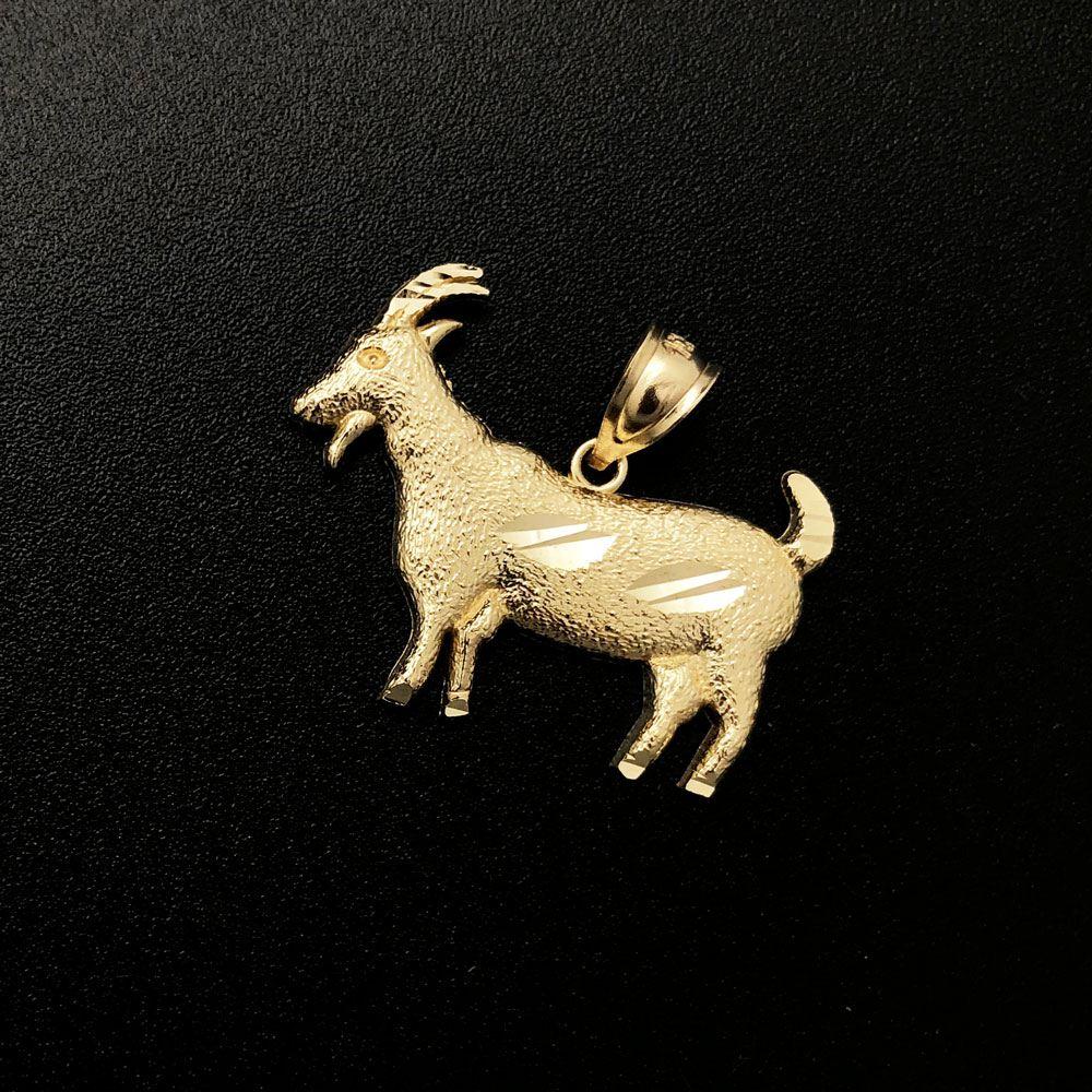 GOAT 10K Yellow Gold Pendant HipHopBling