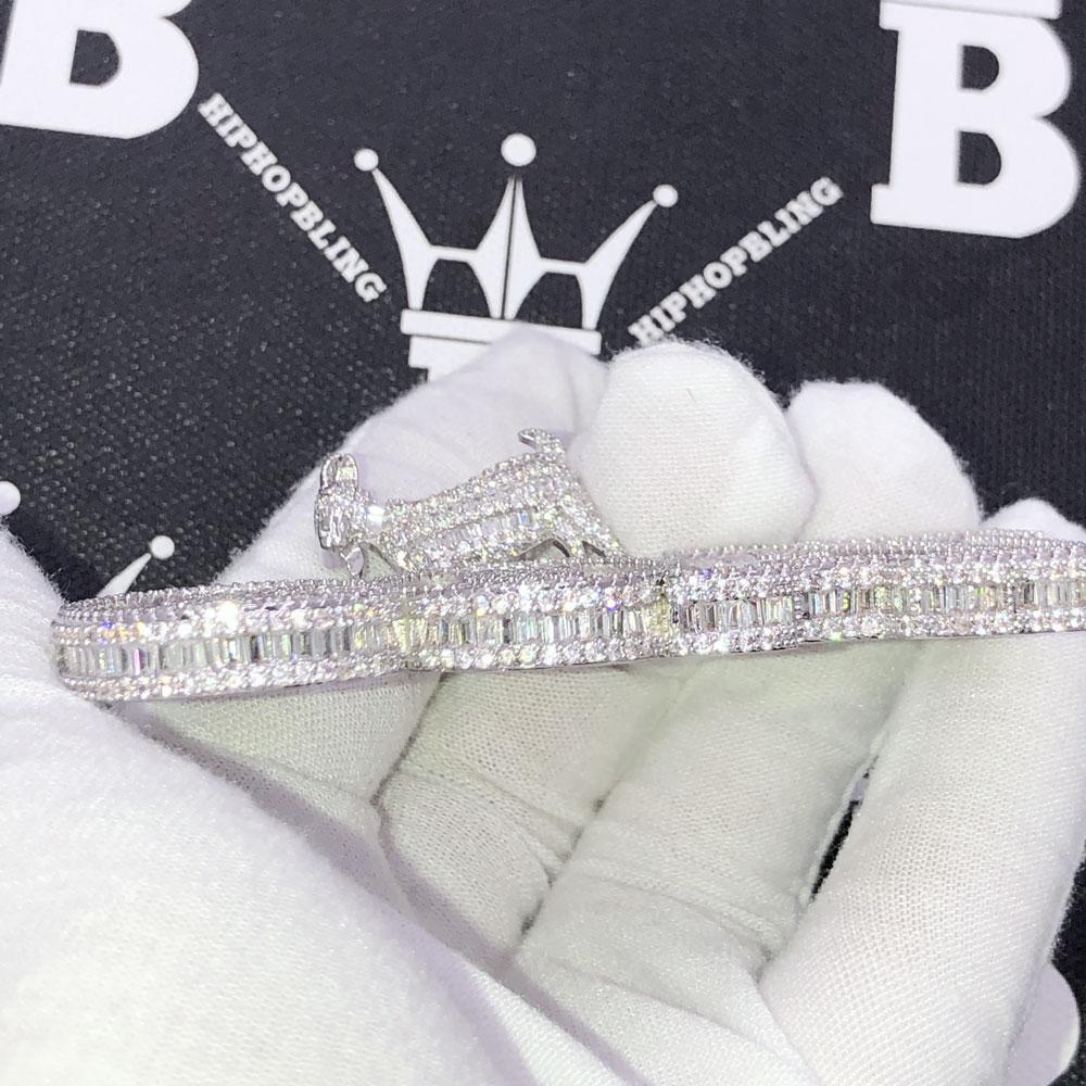 GOAT Baguette CZ Hip Hop Bling Iced Out Pendant Yellow Gold HipHopBling