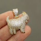 GOAT Emoji Greatest of All Time Hip Hop Pendant Gold HipHopBling