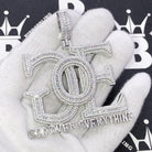 GOE God Over Everything CZ Iced Out Pendant Yellow Gold HipHopBling