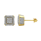 Gold Ballers CZ Hip Hop Earrings HipHopBling