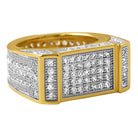 Gold Bar CZ Bling Bling Ring 7 HipHopBling