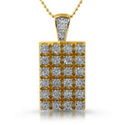 Gold Cluster Bling Bling Dog Tag HipHopBling