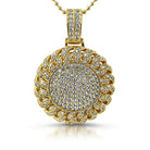 Gold Cuban Bling Bling Medallion Pendant HipHopBling