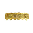 Gold Grillz Bar Diamond Cut Bottom HipHopBling