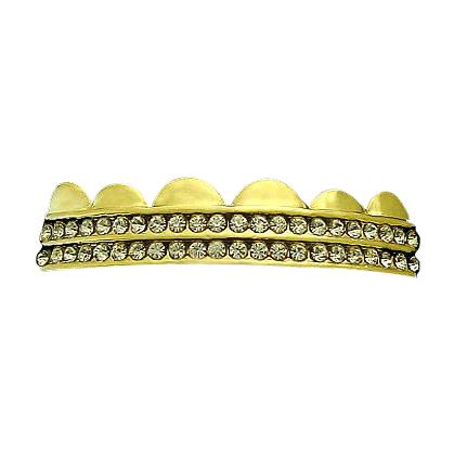 Gold Grillz Double Row Bling Top HipHopBling