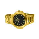 Gold Modern Fashion Metal Watch Black Dial HipHopBling