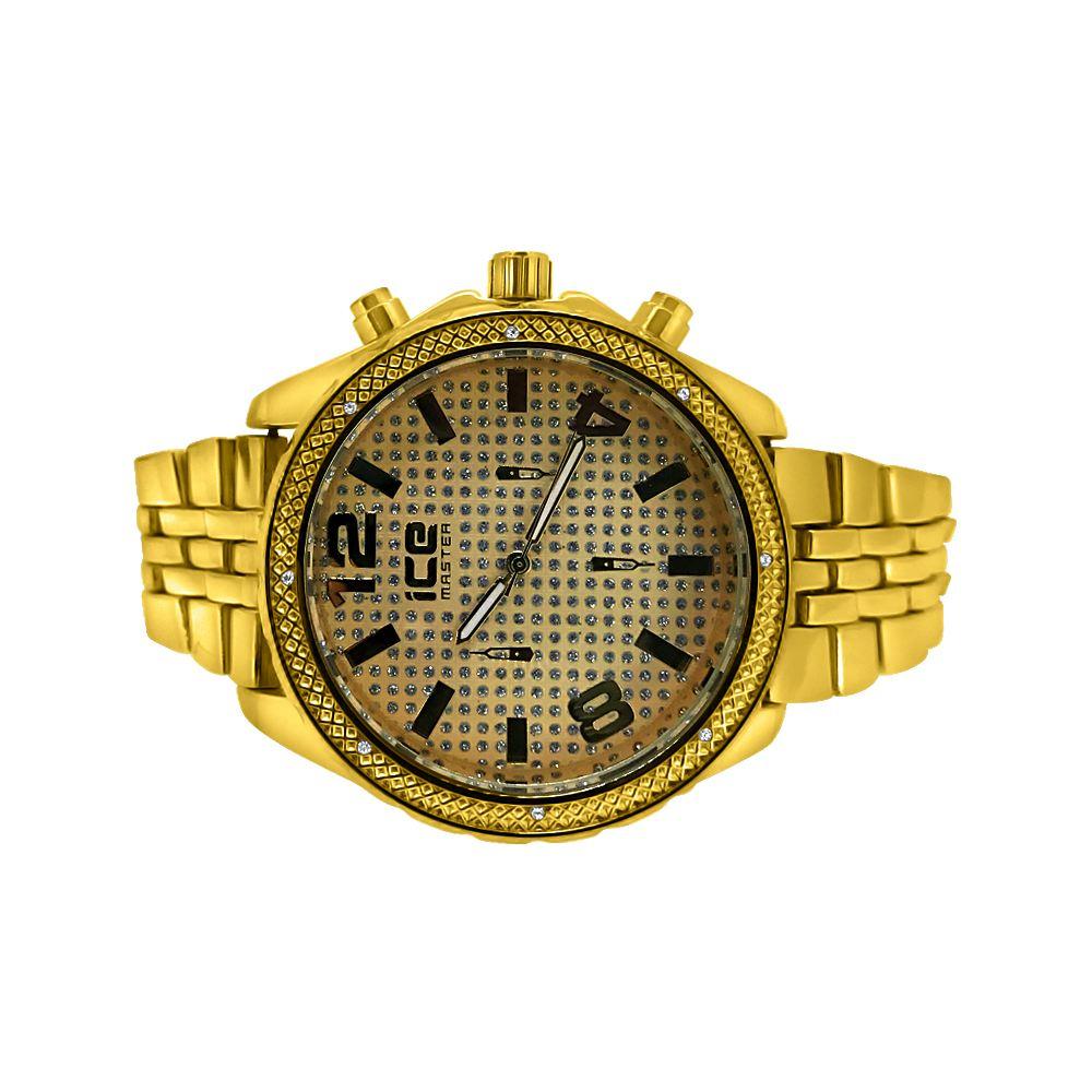 Gold Sport Jubilee Band Hip Hop Watch HipHopBling