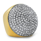 Gold Stainless Steel Bling Ring 7 HipHopBling