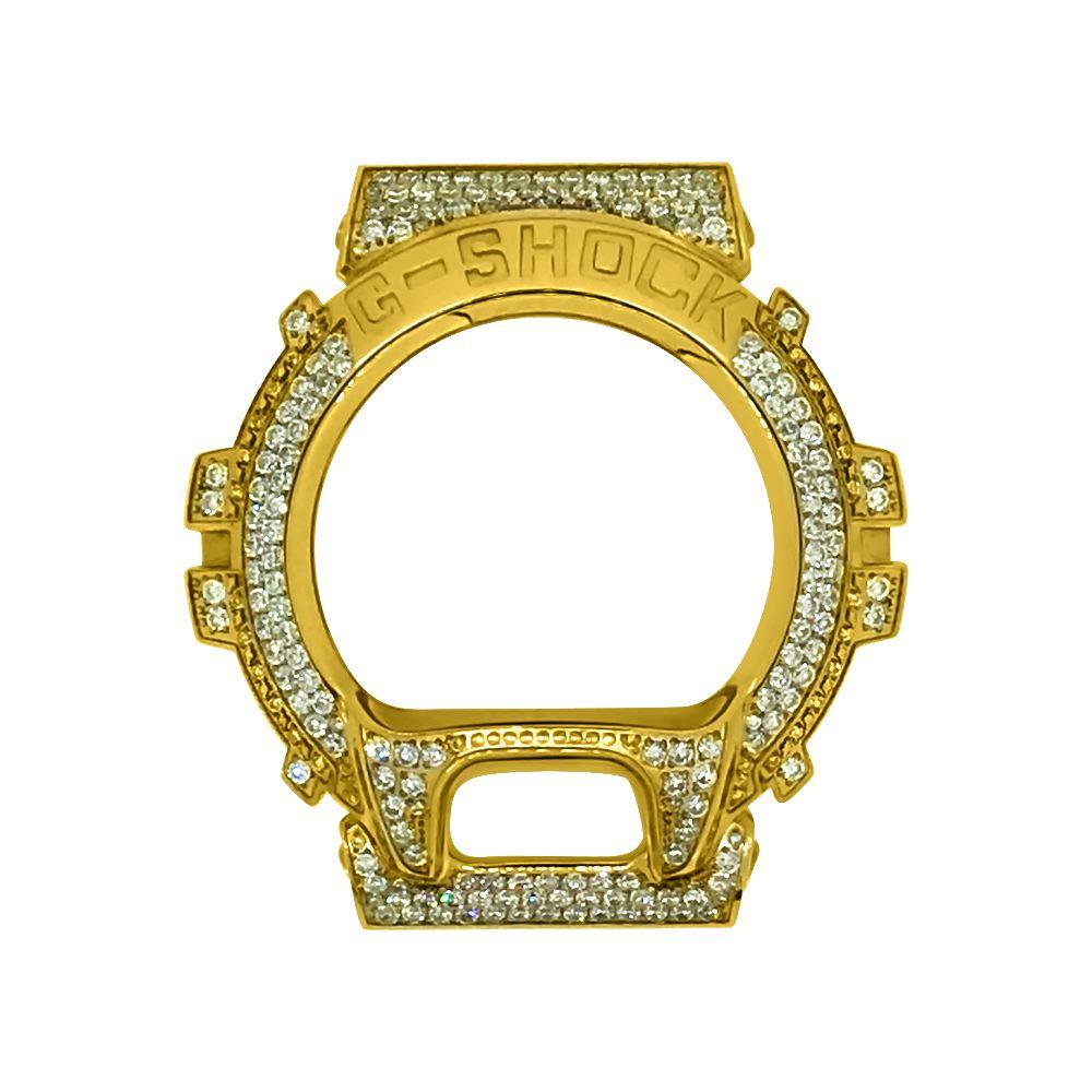 Gold Stainless Steel Case Bezel for Casio G Shock DW6900 HipHopBling