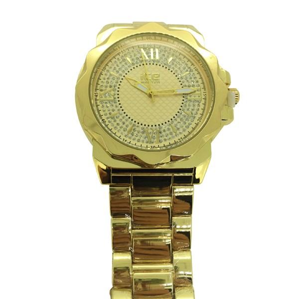 Gold Unique Bezel Fashion Hip Hop Watch HipHopBling