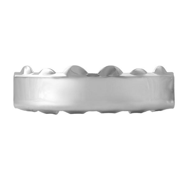 Grillz Bar Style Rhodium Top HipHopBling