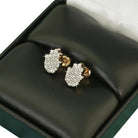 Hamsa Diamond Earrings .39cttw 10K Yellow Gold HipHopBling