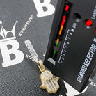 Hamsa Diamond Pendant 1.33cttw 10K Yellow Gold HipHopBling