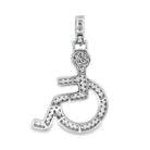 Handicap VVS Moissanite Pendant 1.42cttw .925 Sterling Silver HipHopBling