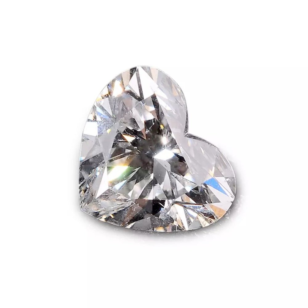 Heart Cut Certified Moissanite Loose Stone VVS D 4.0MM 0.30 Carats HipHopBling