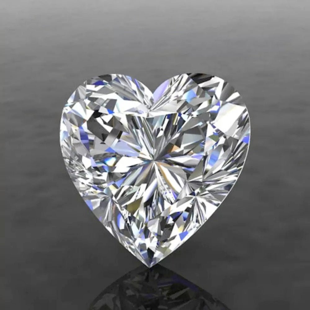 Heart Cut Certified Moissanite Loose Stone VVS D 4.0MM 0.30 Carats HipHopBling