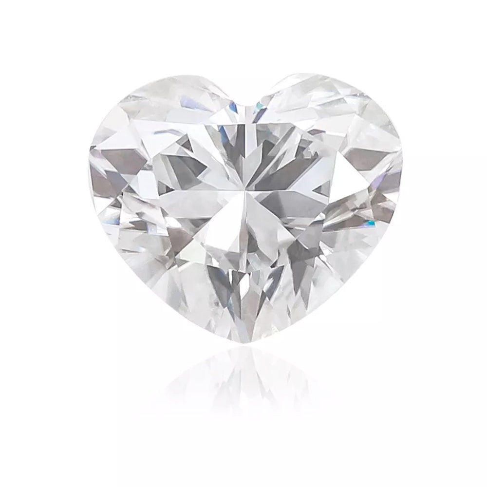 Heart Cut Certified Moissanite Loose Stone VVS D 4.0MM 0.30 Carats HipHopBling
