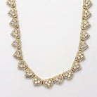 Heart Link Bling Bling CZ Iced Out Chain Yellow Gold 18" HipHopBling