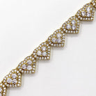 Heart Link Bling Bling CZ Iced Out Chain Yellow Gold 18" HipHopBling