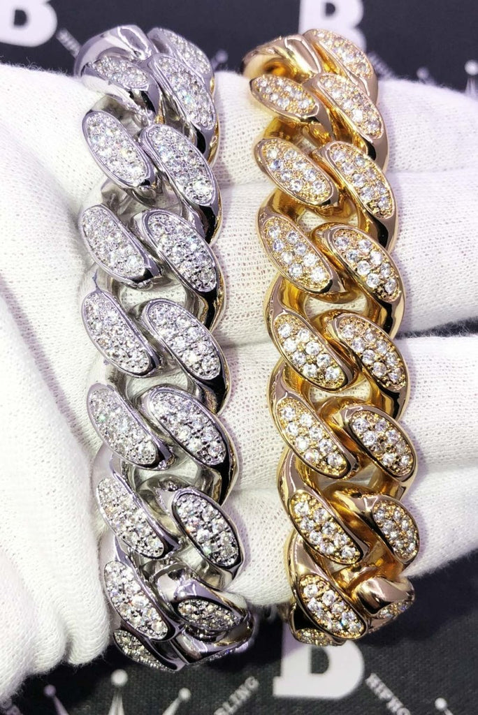 HEAVY 20MM Cuban Link Hip Hop Bling Bling Chain Yellow Gold 18" HipHopBling